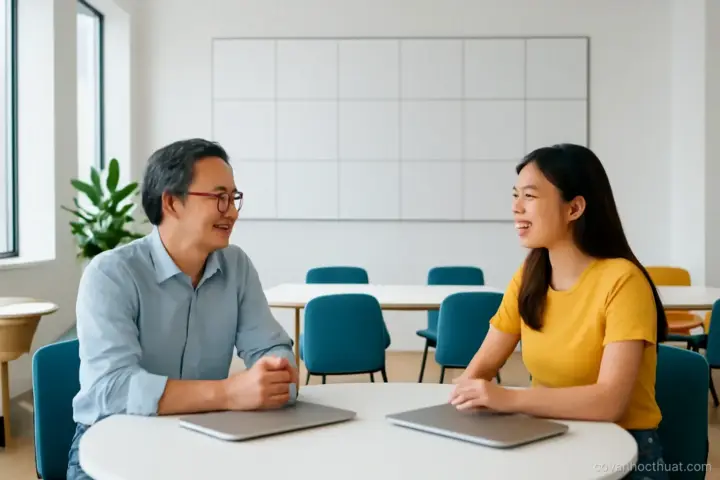 Một chu kỳ cố vấn 12 tuần: nhịp gặp, việc giữa buổi và thứ mang về